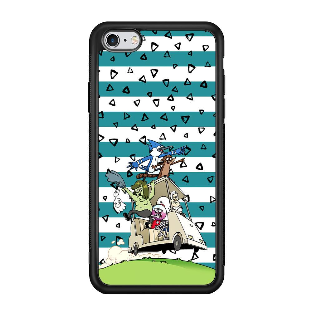 Regular Show Keep It Moving iPhone 6 | 6s Case-Rubber Black (2D Case)-Oxvistore