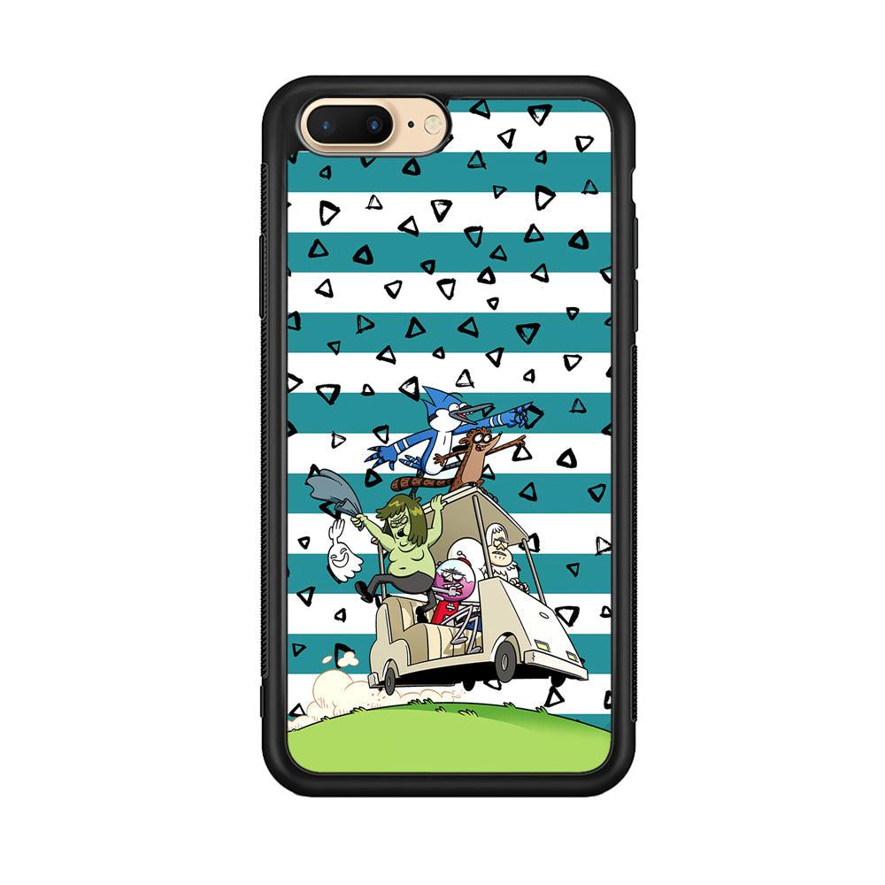 Regular Show Keep It Moving iPhone 7 Plus Case-Rubber Black (2D Case)-Oxvistore