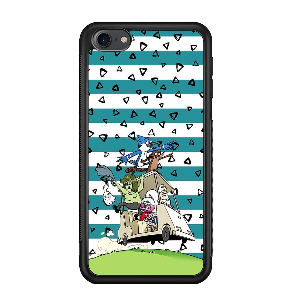 Regular Show Keep It Moving iPod Touch 6 Case-Rubber Black (2D Case)-Oxvistore