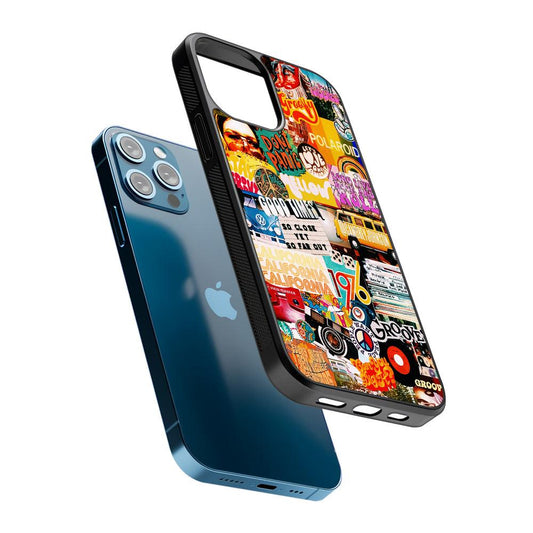 Retro Aesthetic 70s Collage 2D Rubber Phone Case-Oxvistore