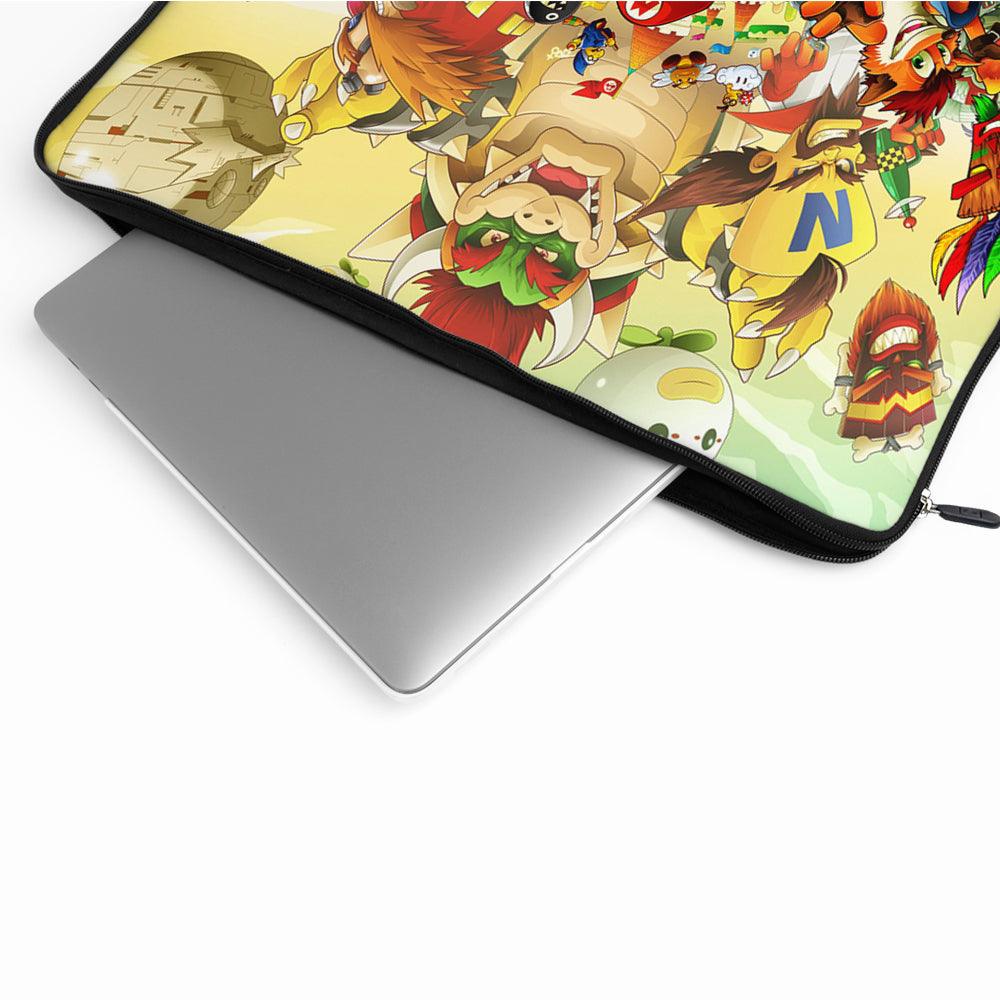 Retro Game All Characters Laptop Sleeve Protective Cover-Oxvistore