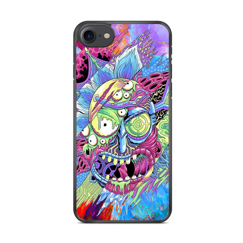 Rick Colour Life iPhone 8 Case-Rubber White (2D Case)-Oxvistore