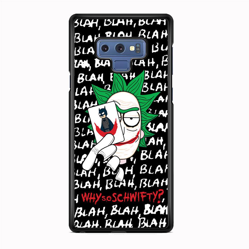 Rick Joker Quotes Samsung Galaxy Note 9 Case-Rubber Black (2D Case)-Oxvistore