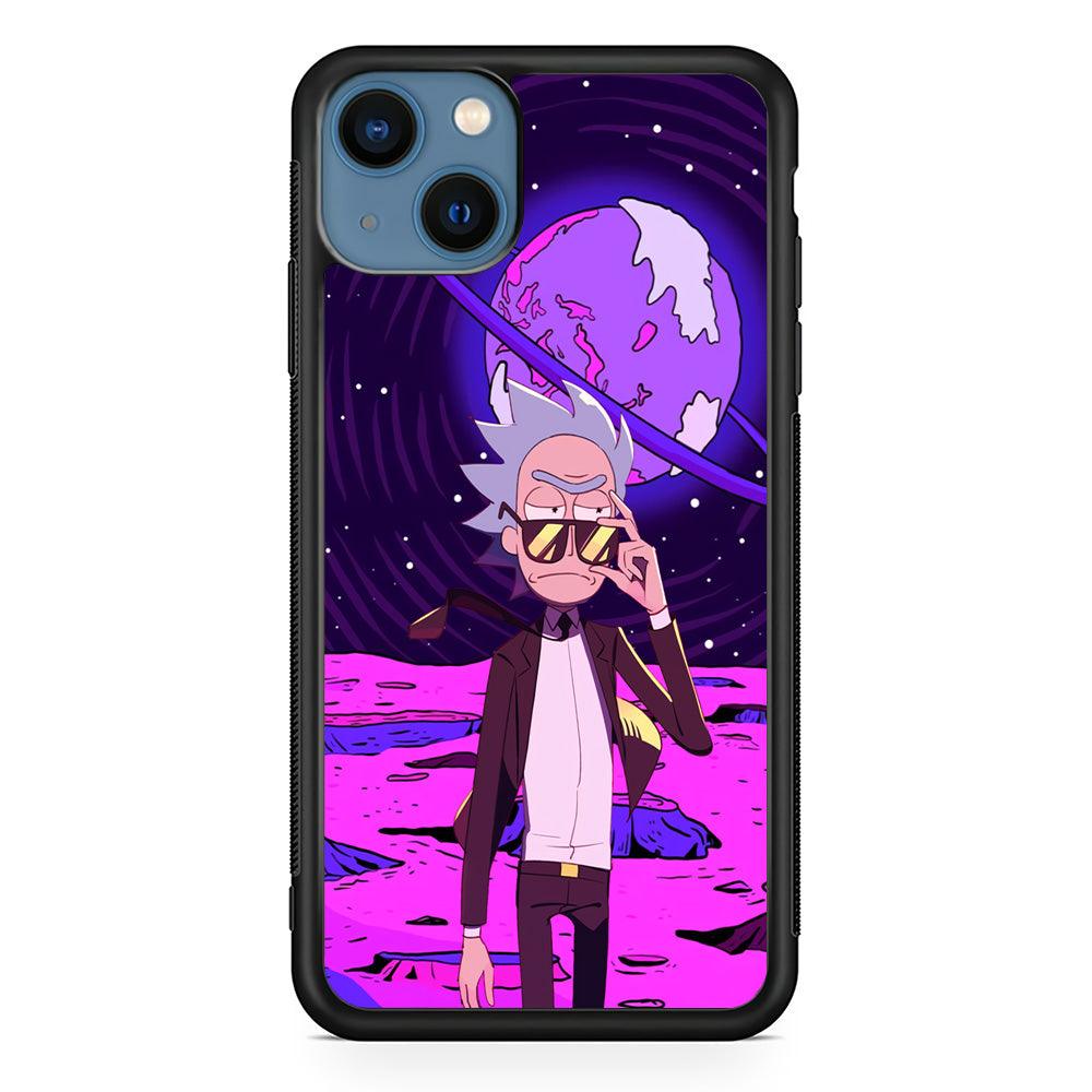 Rick and Morty Agent of Universe iPhone 13 Case-Rubber Black (2D Case)-Oxvistore