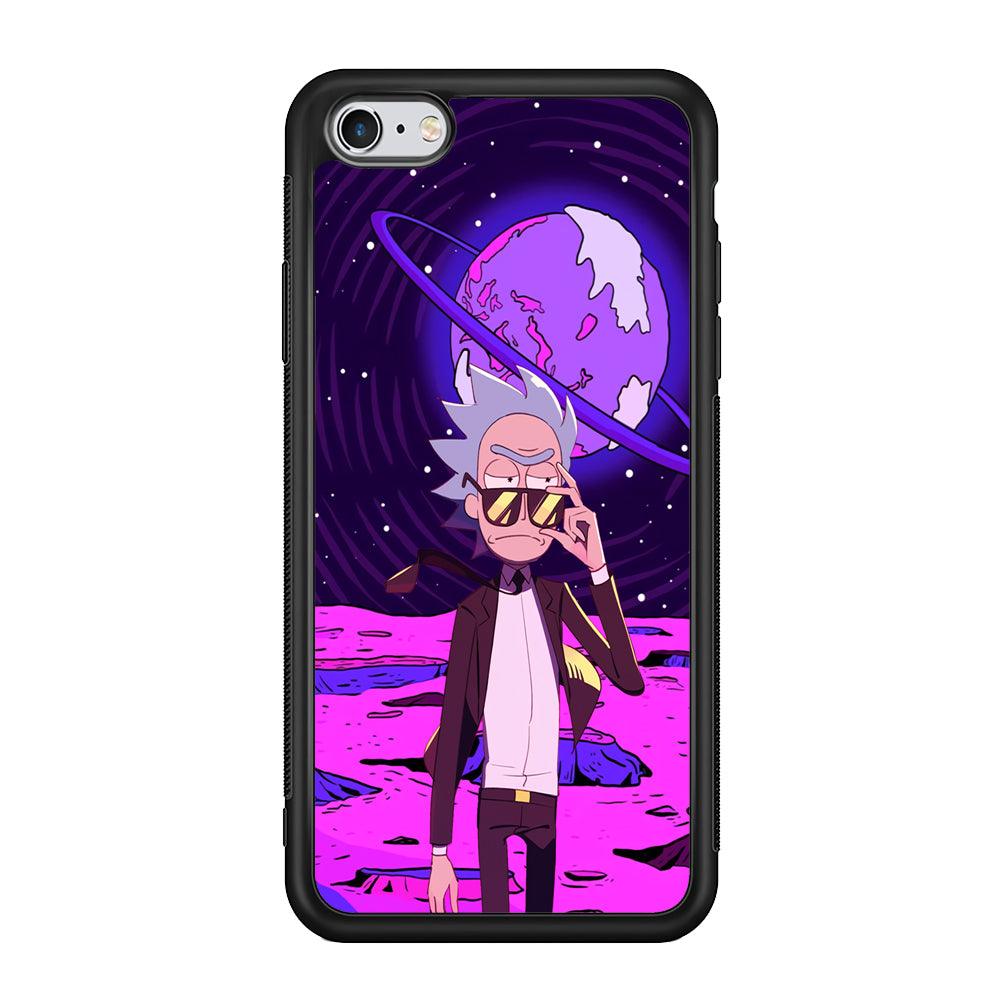 Rick and Morty Agent of Universe iPhone 6 Plus | 6s Plus Case-Rubber Black (2D Case)-Oxvistore