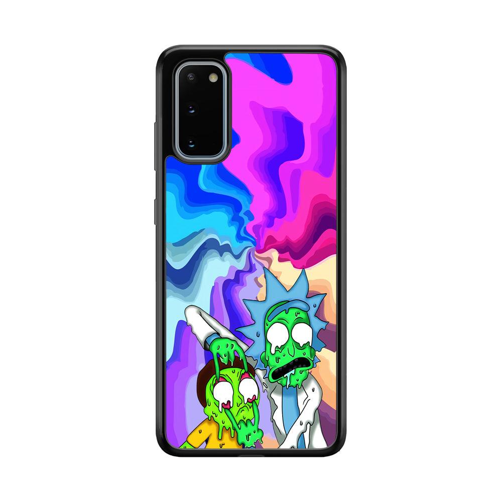 Rick and Morty Illussion of Life Samsung Galaxy S20 Case-Rubber Black (2D Case)-Oxvistore