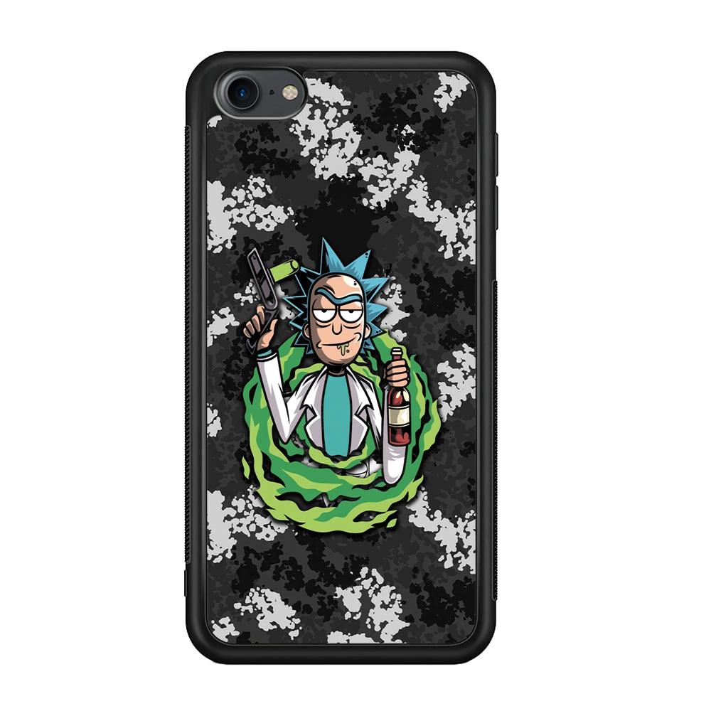 Rick and Morty Let's Have Fun iPod Touch 6 Case-Rubber Black (2D Case)-Oxvistore
