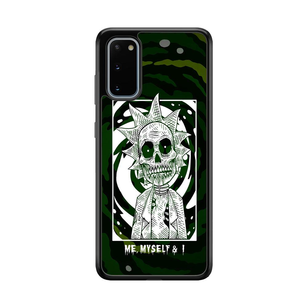 Rick and Morty Me, Myself and I Samsung Galaxy S20 Case-Rubber Black (2D Case)-Oxvistore