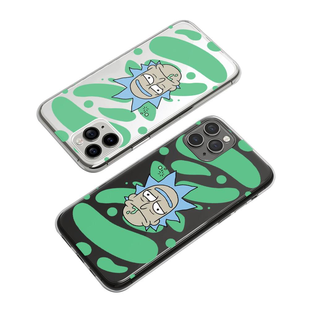 Rick and Morty Poisoned by Chemical Liquids Clear Soft Case-Oxvistore