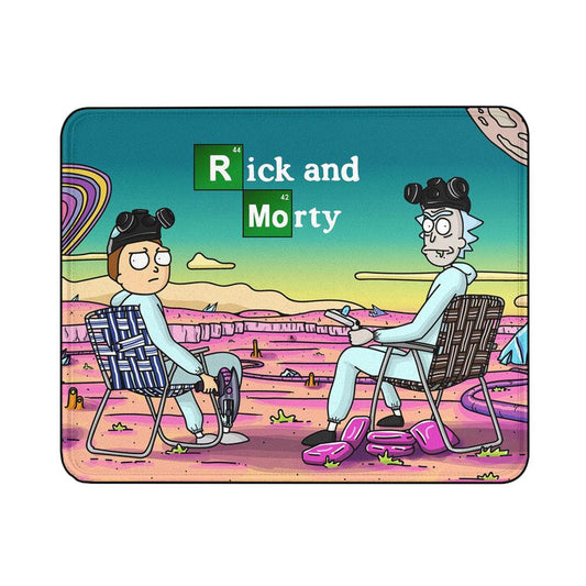 Rick and Morty Sit on Another Planet Mouse Pads | Custom Mouse Pad with Non-Slip Rubber Base