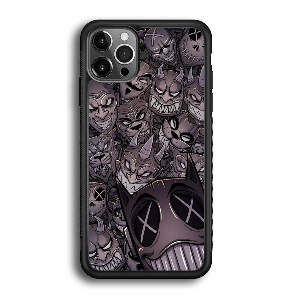 Ridicule from Underground iPhone 12 Pro Case-Rubber Black (2D Case)-Oxvistore