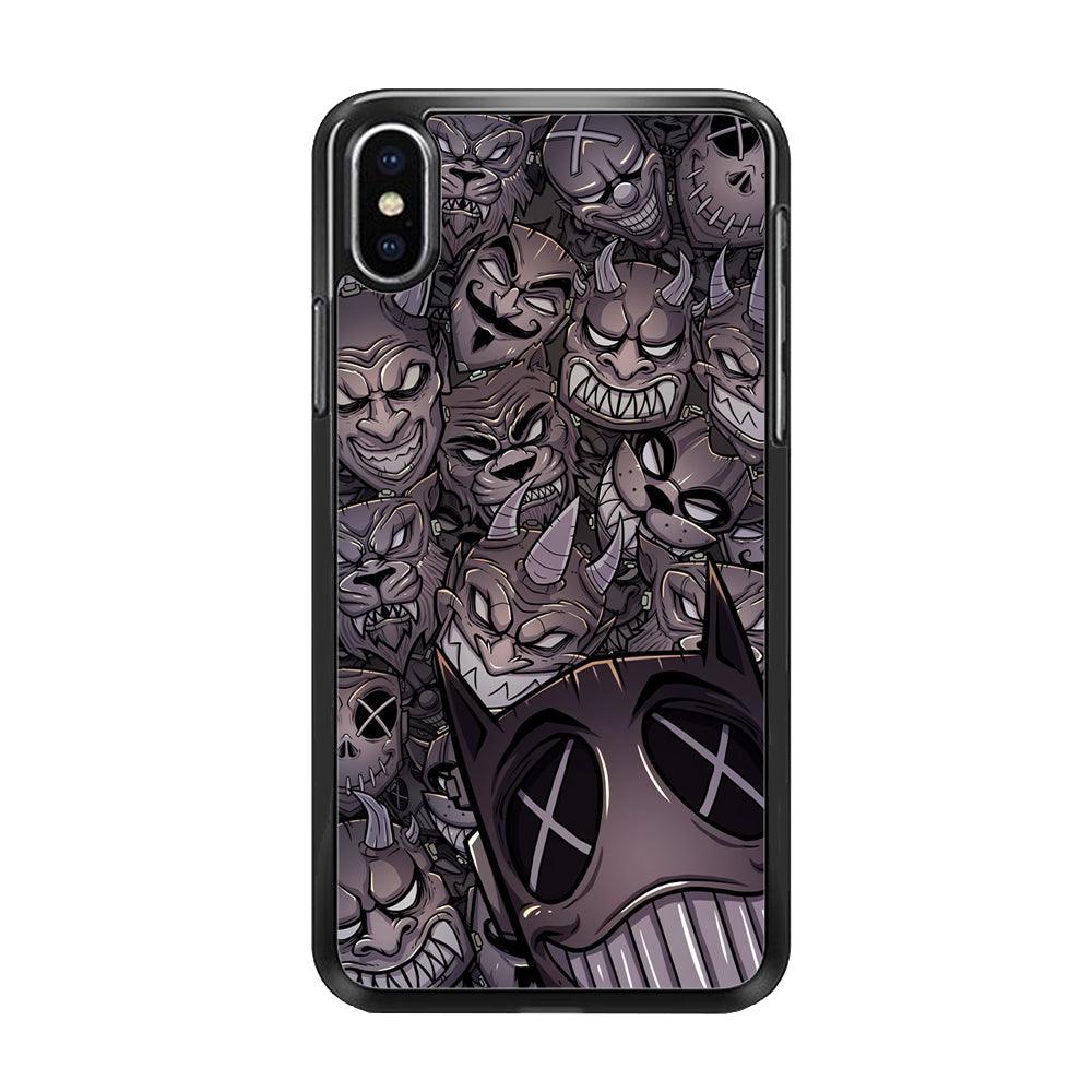 Ridicule from Underground iPhone X Case-Rubber Black (2D Case)-Oxvistore