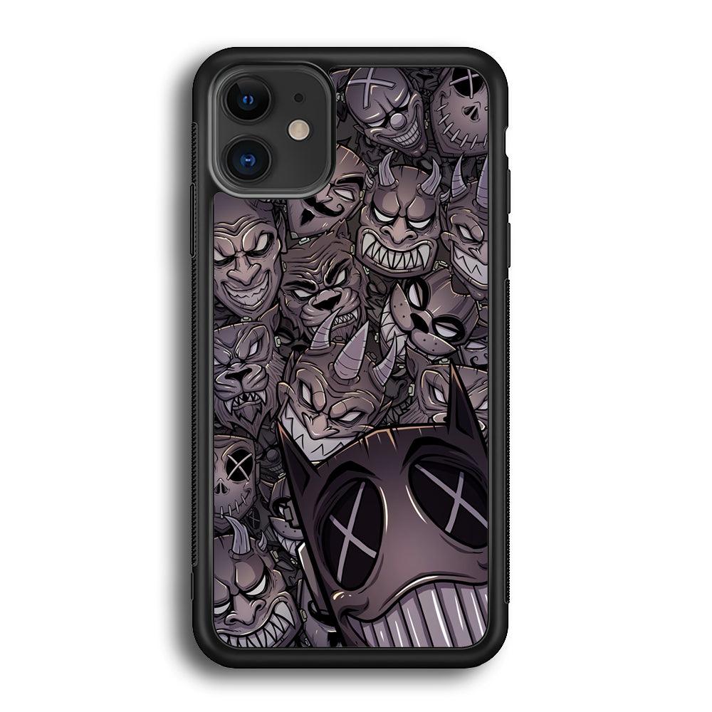 Ridicule from Underground iPhone 12 Case-Rubber Black (2D Case)-Oxvistore