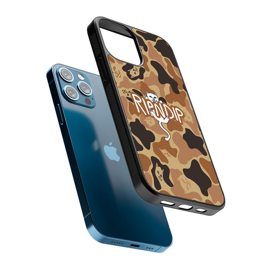 Rip N Dip Brown Camo 2D Rubber Phone Case-Oxvistore