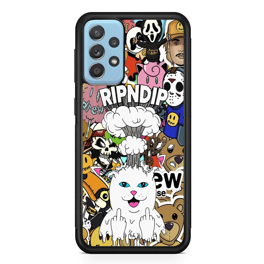 Rip N Dip Over Mind Samsung Galaxy A52 Case-Rubber Black (2D Case)-Oxvistore
