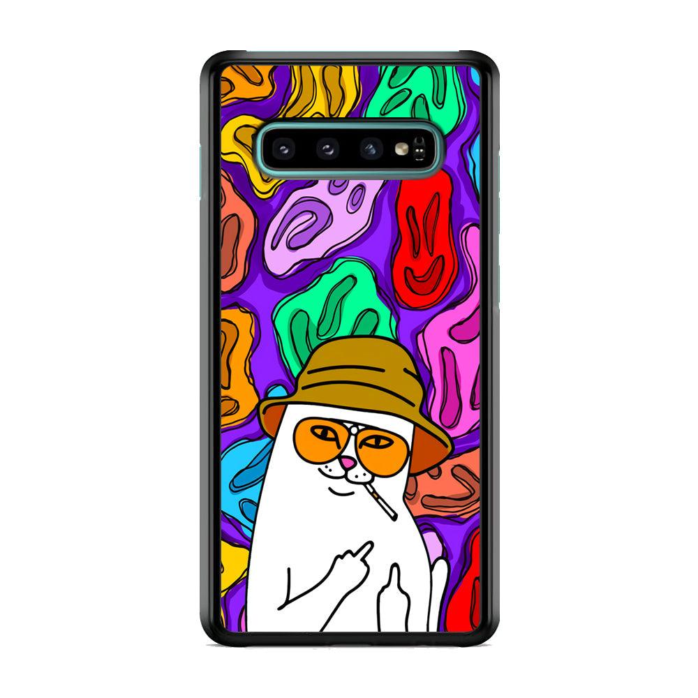 Rip N Dip Scary Master Samsung Galaxy S10 Plus Case-Rubber Black (2D Case)-Oxvistore