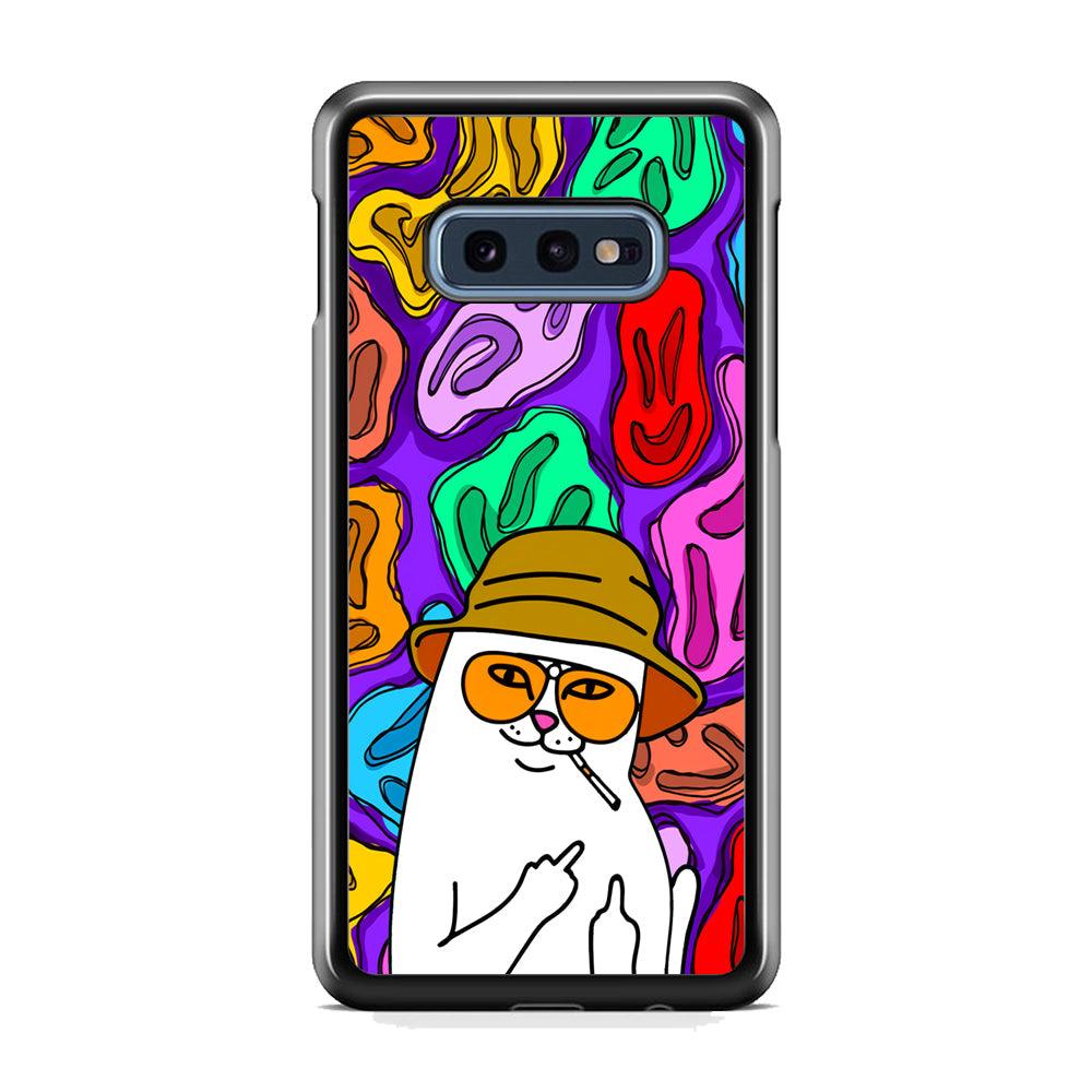 Rip N Dip Scary Master Samsung Galaxy S10E Case-Rubber Black (2D Case)-Oxvistore