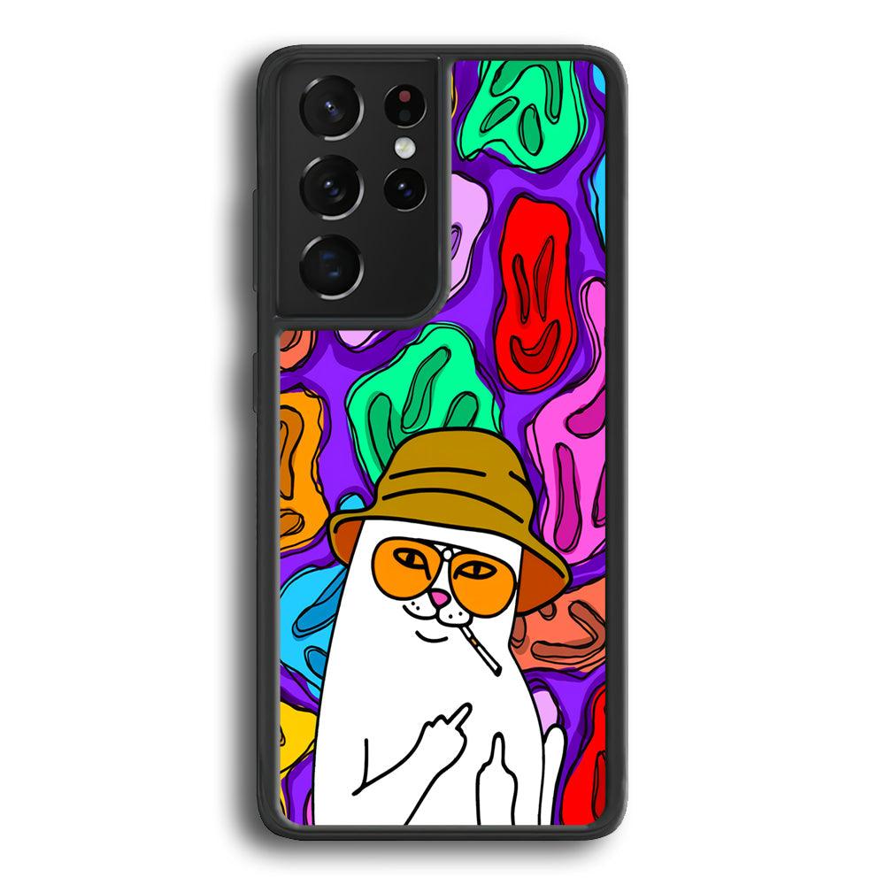 Rip N Dip Scary Master Samsung Galaxy S21 Ultra Case-Rubber Black (2D Case)-Oxvistore