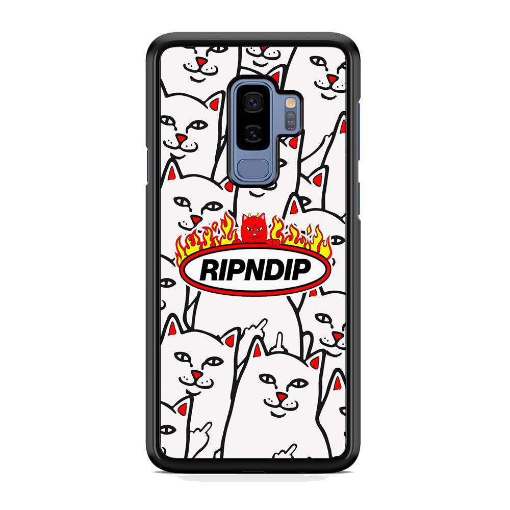 Rip N Dip Spirit Flames Samsung Galaxy S9 Plus Case-Rubber Black (2D Case)-Oxvistore