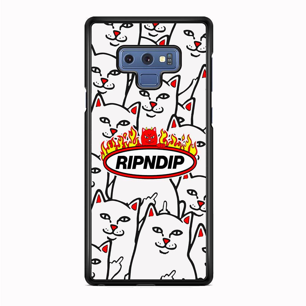 Rip N Dip Spirit Flames Samsung Galaxy Note 9 Case-Rubber Black (2D Case)-Oxvistore