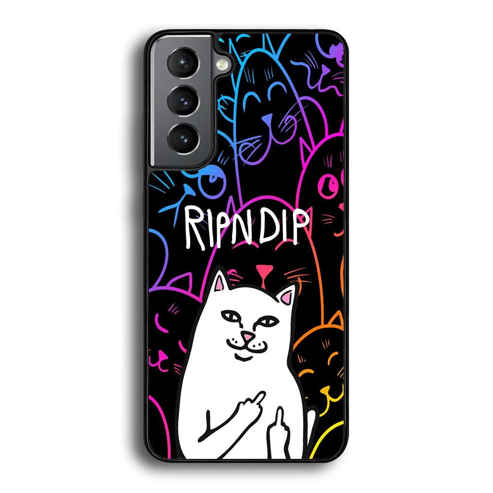 Rip n Dip Gang Vibes Samsung Galaxy S24 Case-Rubber Black (2D Case)-Oxvistore