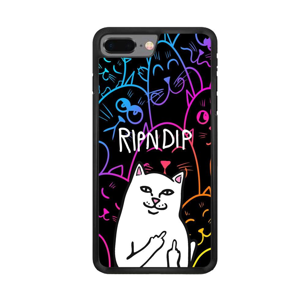 Rip n Dip Gang Vibes iPhone 7 Plus Case-Rubber Black (2D Case)-Oxvistore