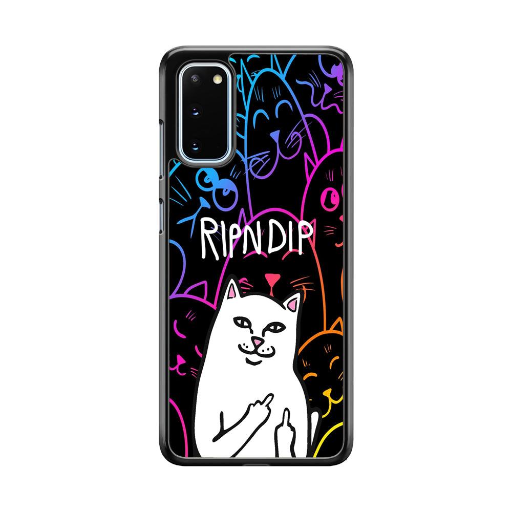 Rip n Dip Gang Vibes Samsung Galaxy S20 Case-Rubber Black (2D Case)-Oxvistore