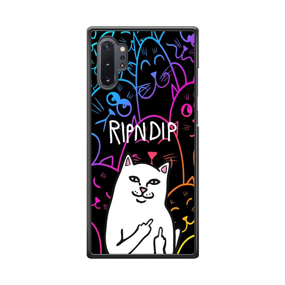 Rip n Dip Gang Vibes Samsung Galaxy Note 10 Plus Case-Rubber Black (2D Case)-Oxvistore