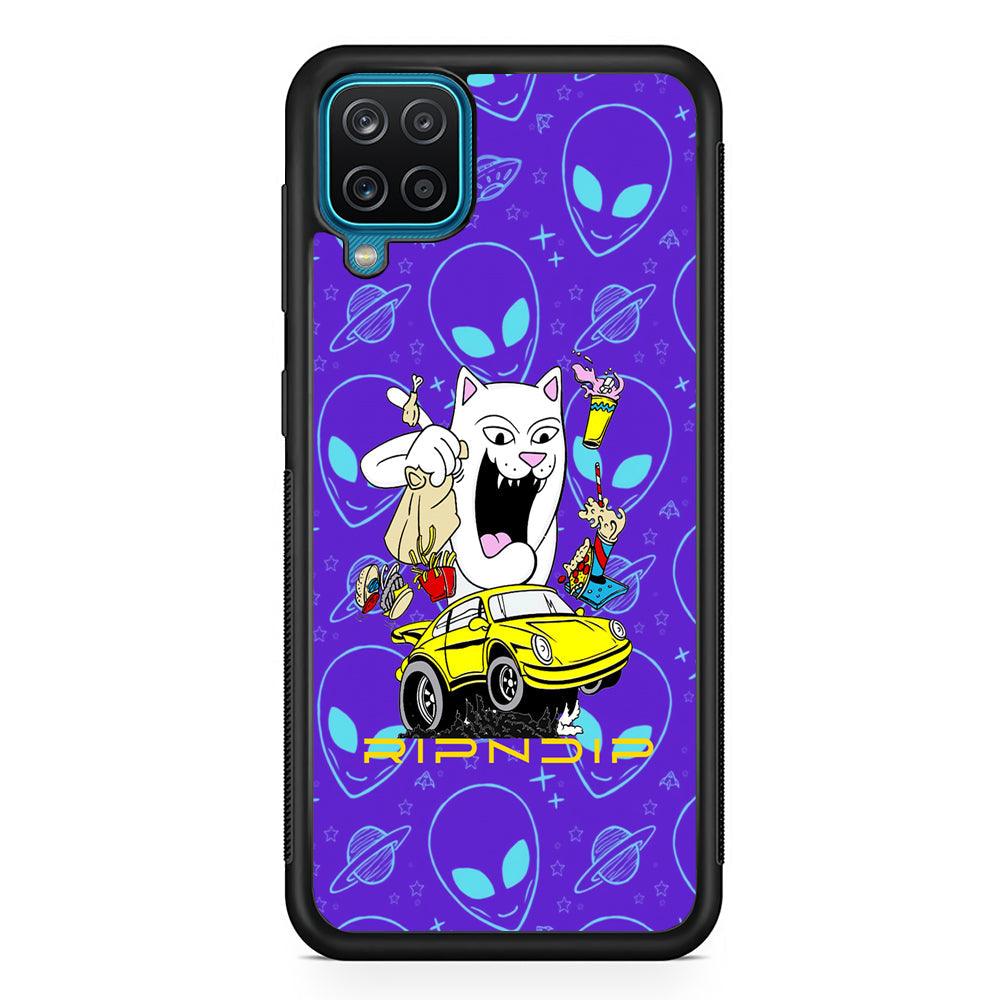 Rip n Dip Journey To Another World Samsung Galaxy A12 Case-Rubber Black (2D Case)-Oxvistore
