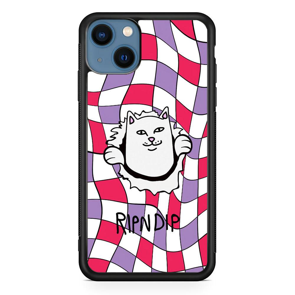 Rip n Dip Liquify Wall iPhone 14 Plus Case-Rubber Black (2D Case)-Oxvistore