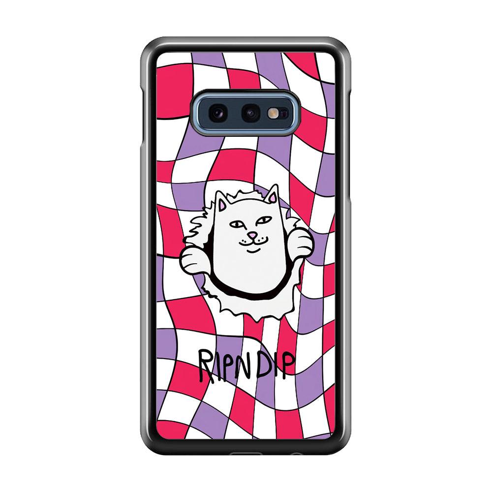 Rip n Dip Liquify Wall Samsung Galaxy S10E Case-Rubber Black (2D Case)-Oxvistore
