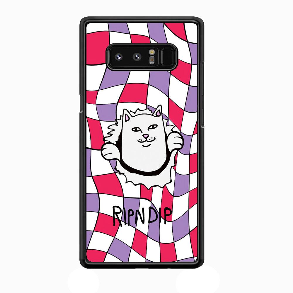 Rip n Dip Liquify Wall Samsung Galaxy Note 8 Case-Rubber Black (2D Case)-Oxvistore