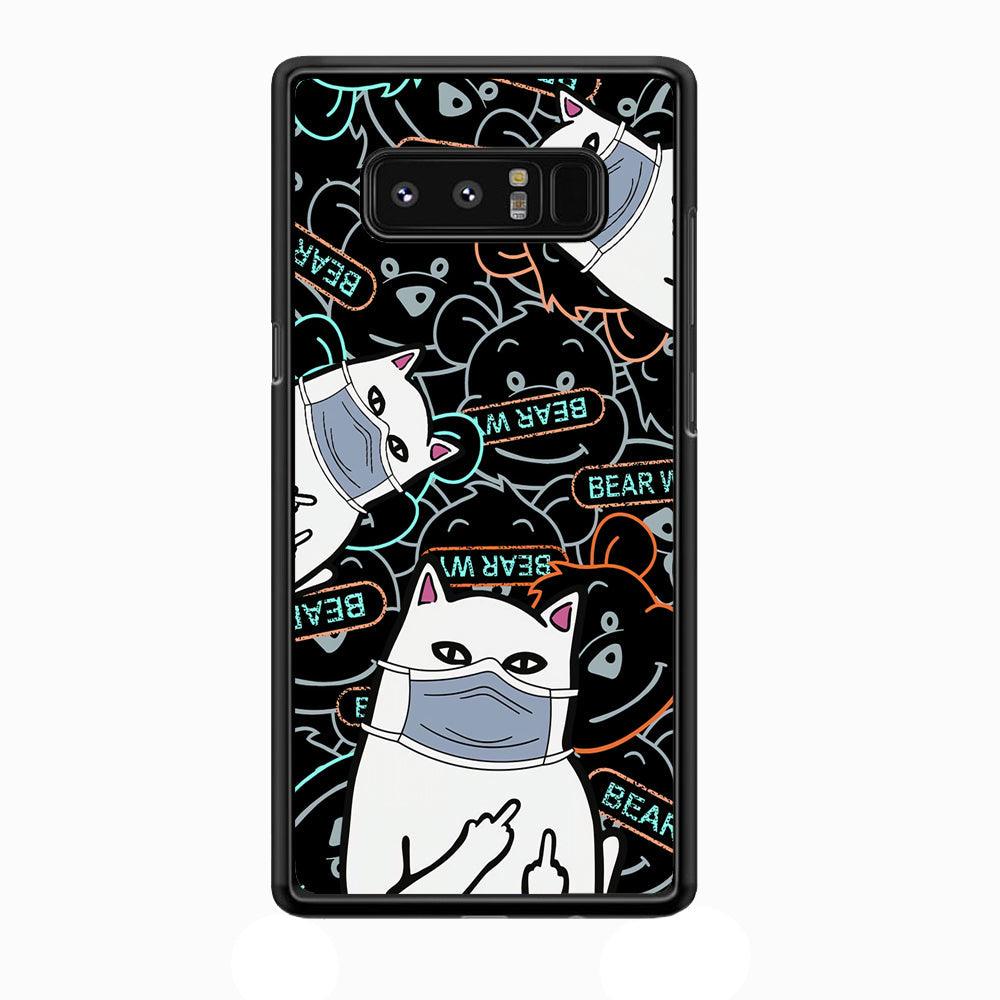 Rip n Dip Mask Master Samsung Galaxy Note 8 Case-Rubber Black (2D Case)-Oxvistore