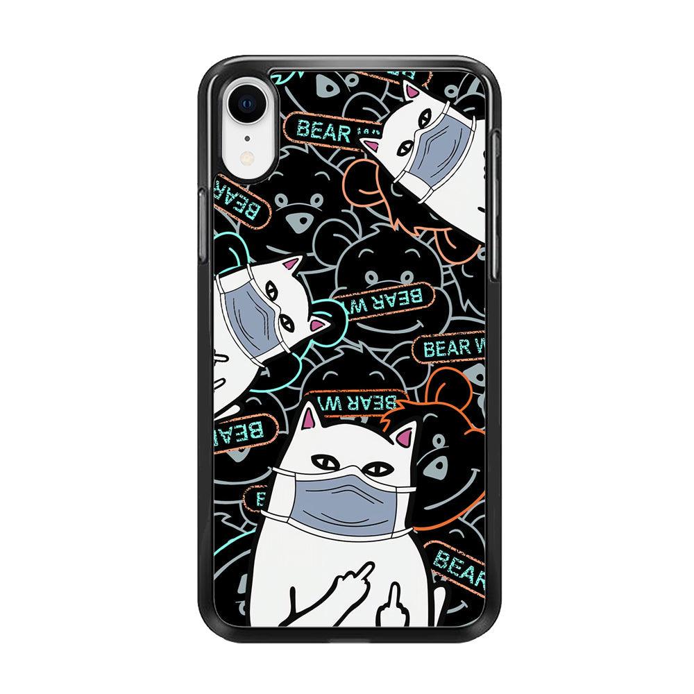 Rip n Dip Mask Master iPhone XR Case-Rubber Black (2D Case)-Oxvistore