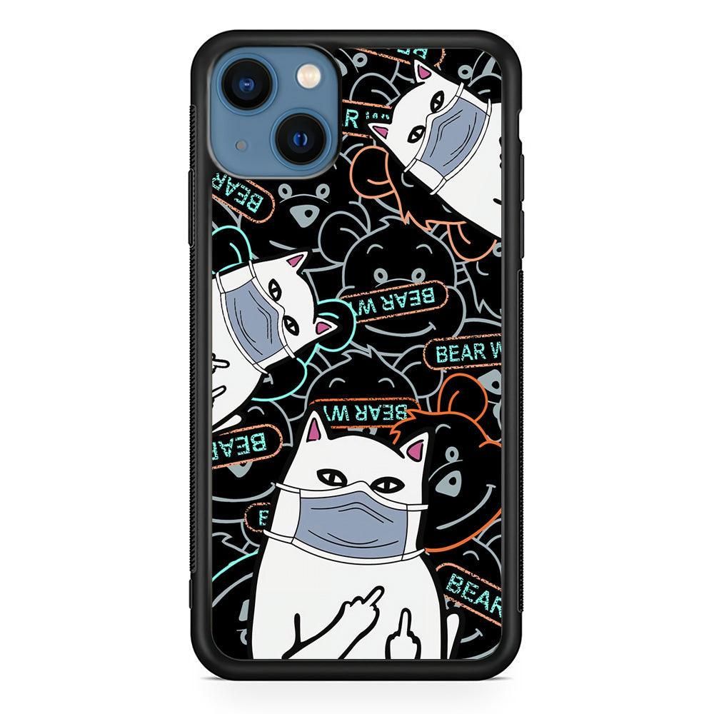 Rip n Dip Mask Master iPhone 15 Plus Case-Rubber Black (2D Case)-Oxvistore