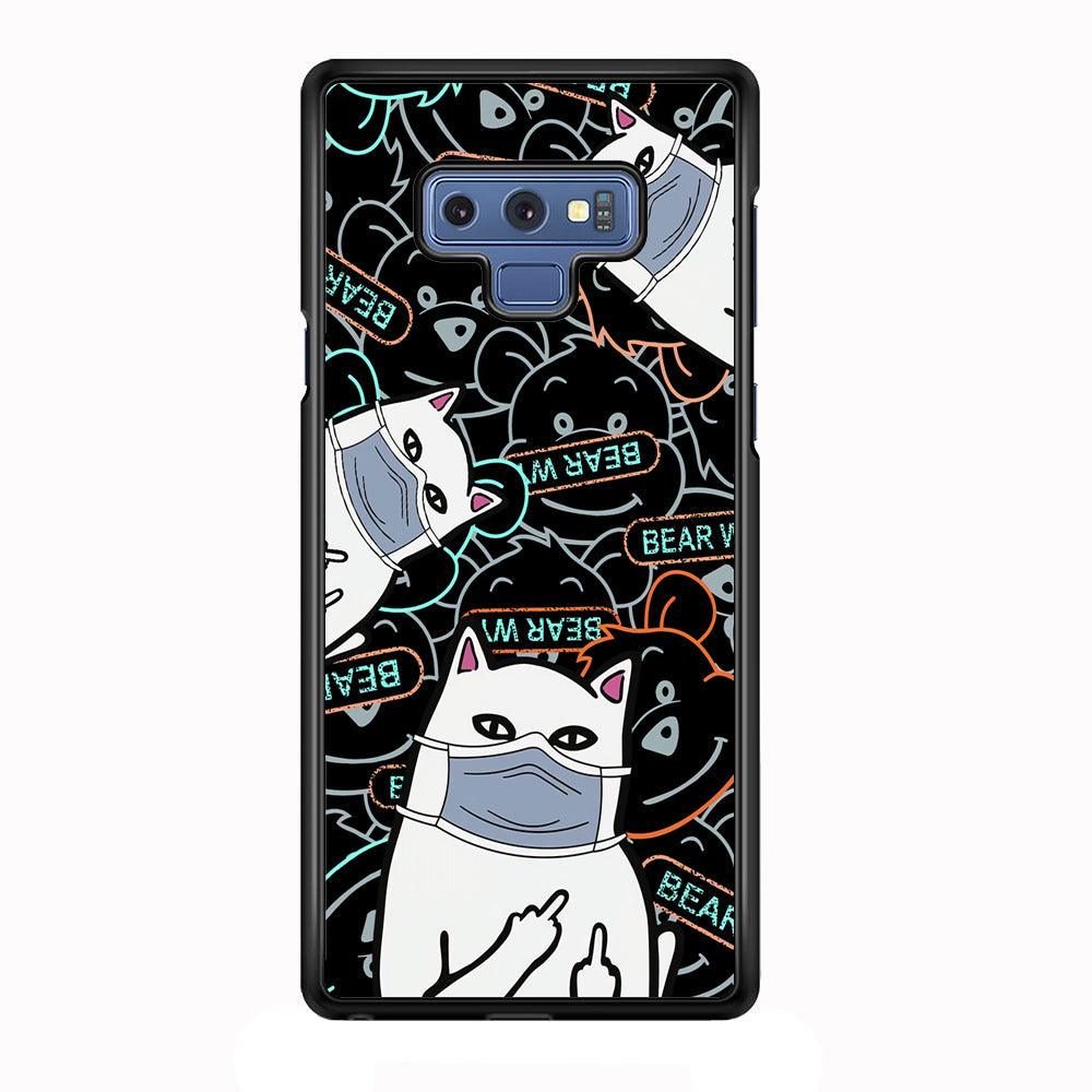 Rip n Dip Mask Master Samsung Galaxy Note 9 Case-Rubber Black (2D Case)-Oxvistore