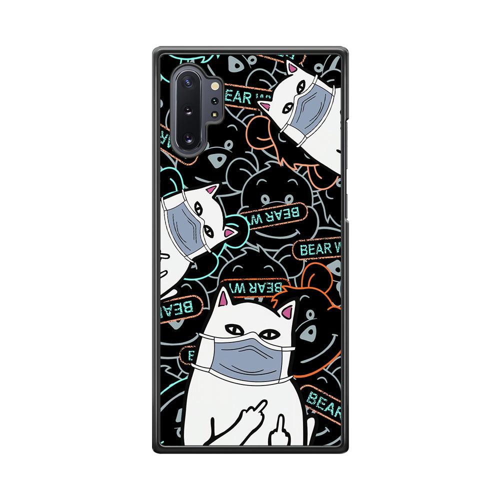 Rip n Dip Mask Master Samsung Galaxy Note 10 Plus Case-Rubber Black (2D Case)-Oxvistore