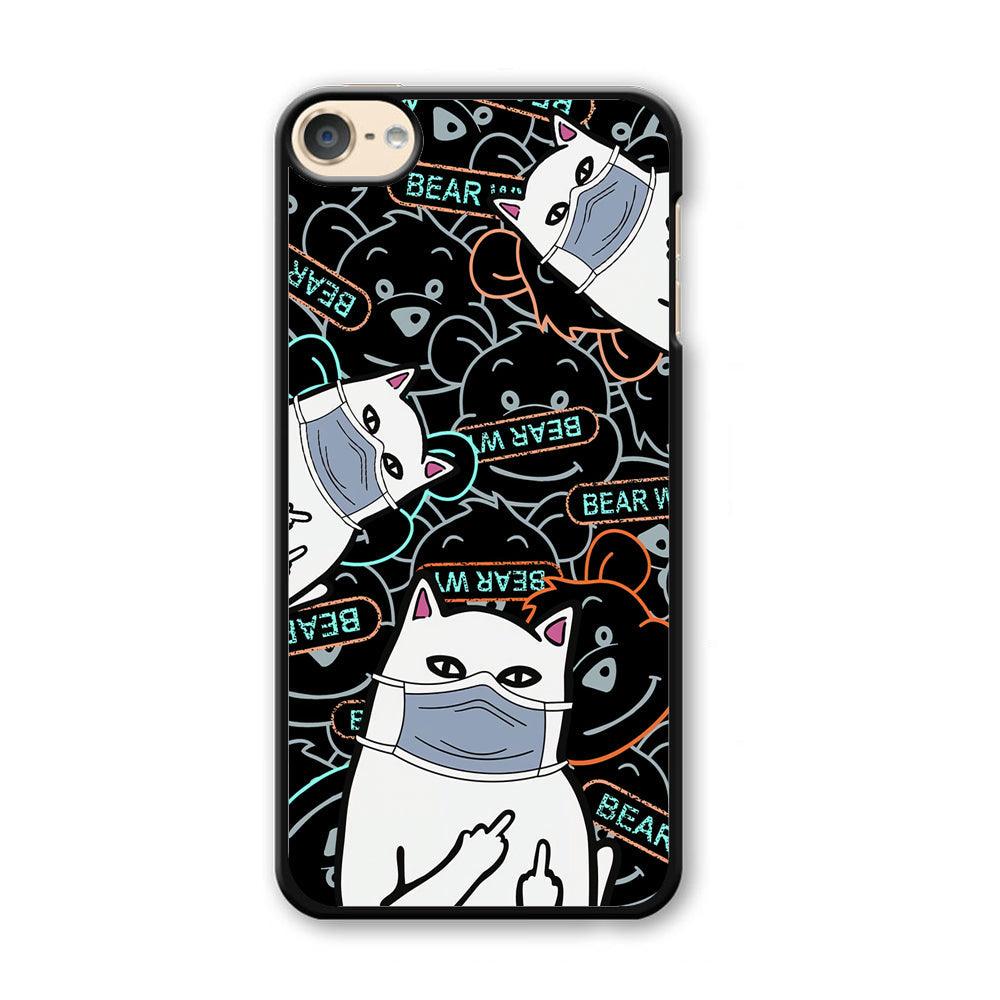 Rip n Dip Mask Master iPod Touch 6 Case-Plastic Black (2D Case)-Oxvistore