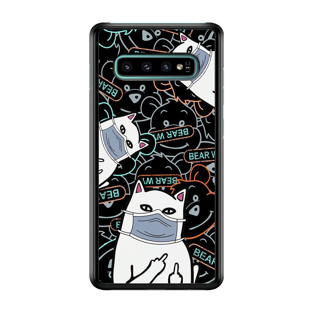 Rip n Dip Mask Master Samsung Galaxy S10 Case-Rubber Black (2D Case)-Oxvistore