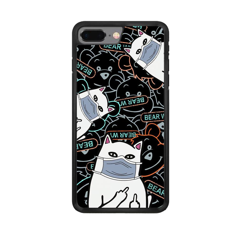 Rip n Dip Mask Master iPhone 7 Plus Case-Rubber Black (2D Case)-Oxvistore