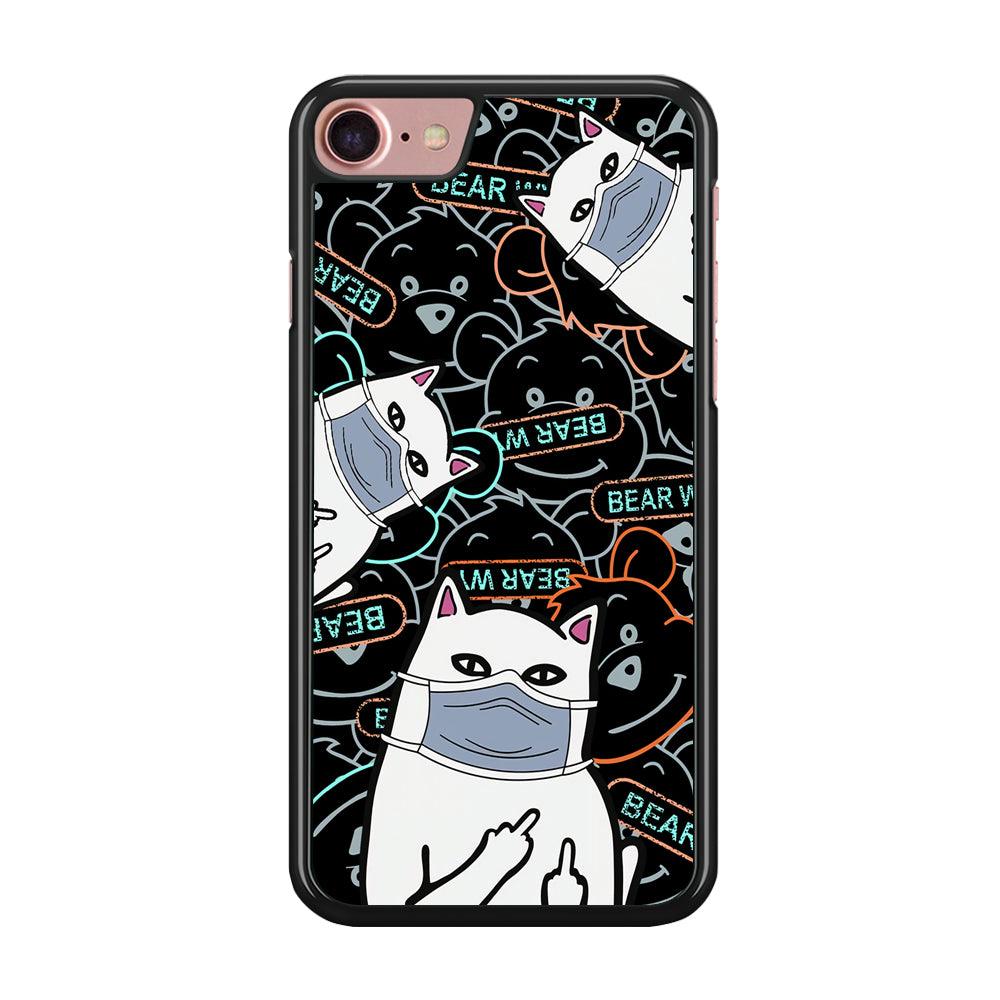 Rip n Dip Mask Master iPhone 8 Case-Rubber Black (2D Case)-Oxvistore