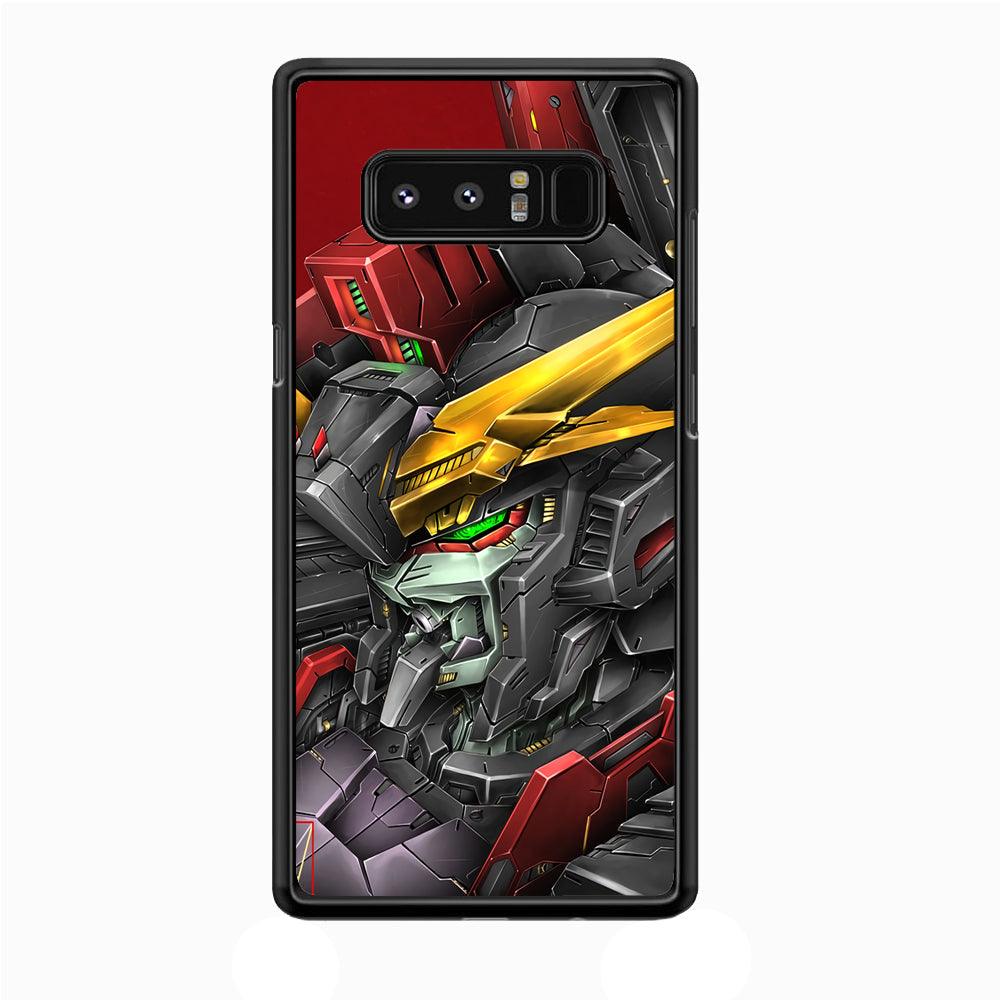 Robot -Transformation of The Machine- Samsung Galaxy Note 8 Case-Rubber Black (2D Case)-Oxvistore