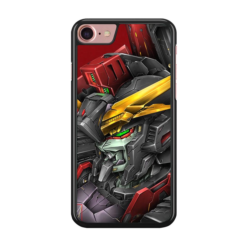 Robot -Transformation of The Machine- iPhone 8 Case-Rubber Black (2D Case)-Oxvistore