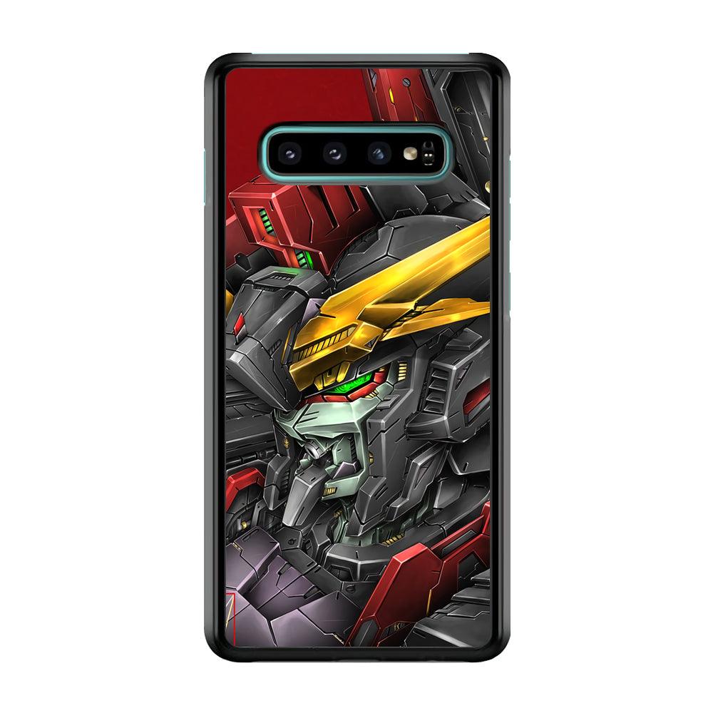 Robot -Transformation of The Machine- Samsung Galaxy S10 Case-Rubber Black (2D Case)-Oxvistore