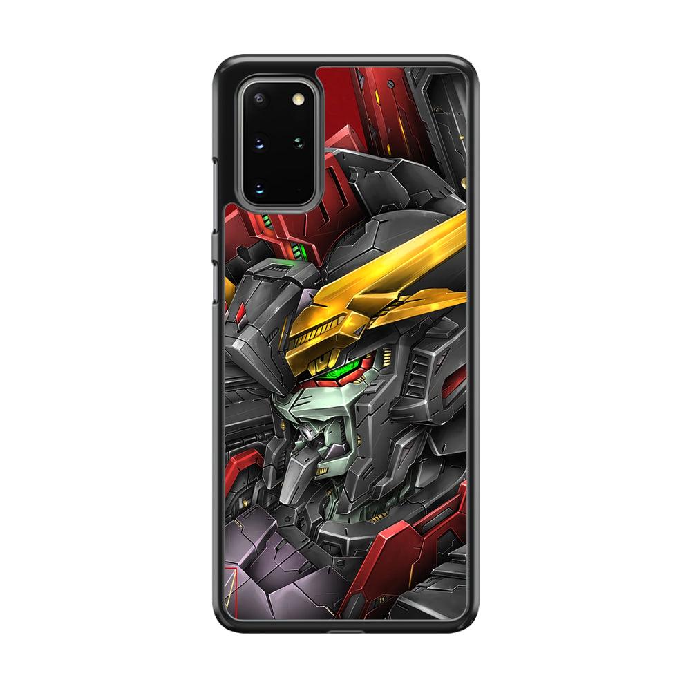 Robot -Transformation of The Machine- Samsung Galaxy S20 Plus Case-Rubber Black (2D Case)-Oxvistore