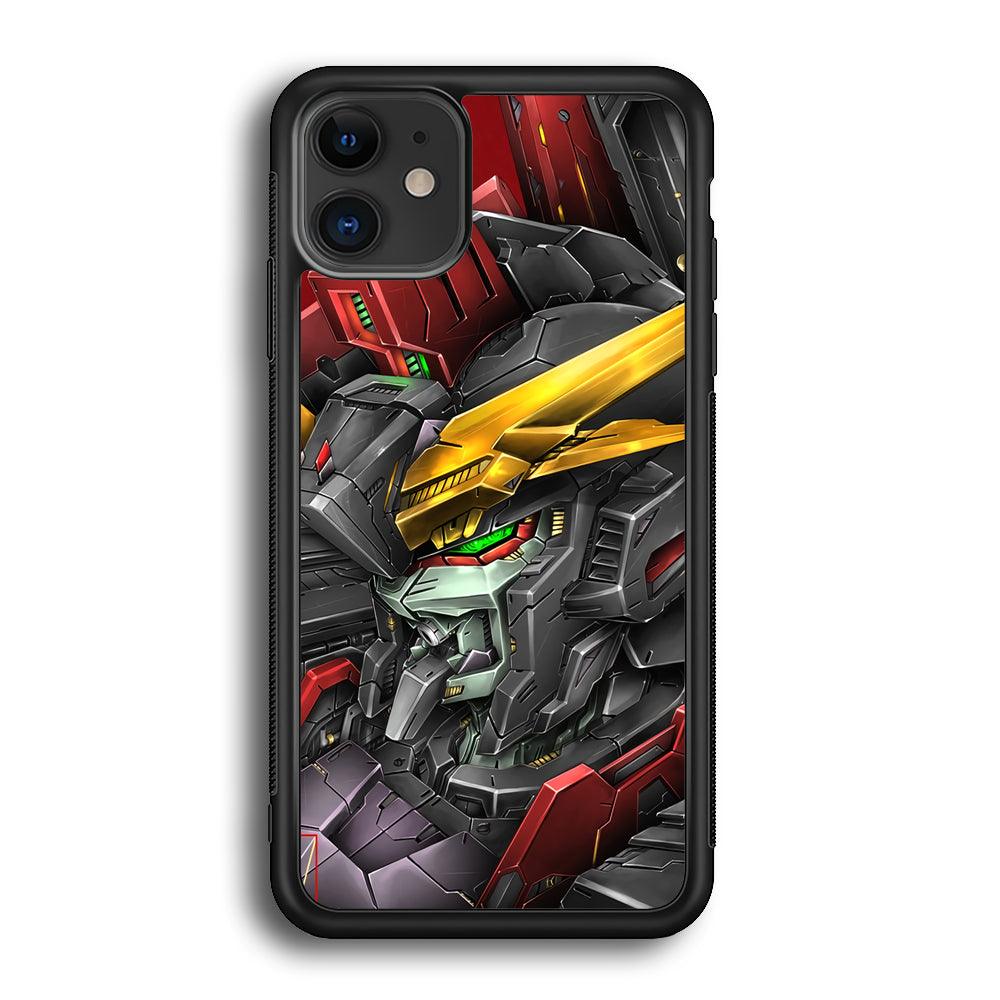 Robot -Transformation of The Machine- iPhone 11 Case-Rubber Black (2D Case)-Oxvistore