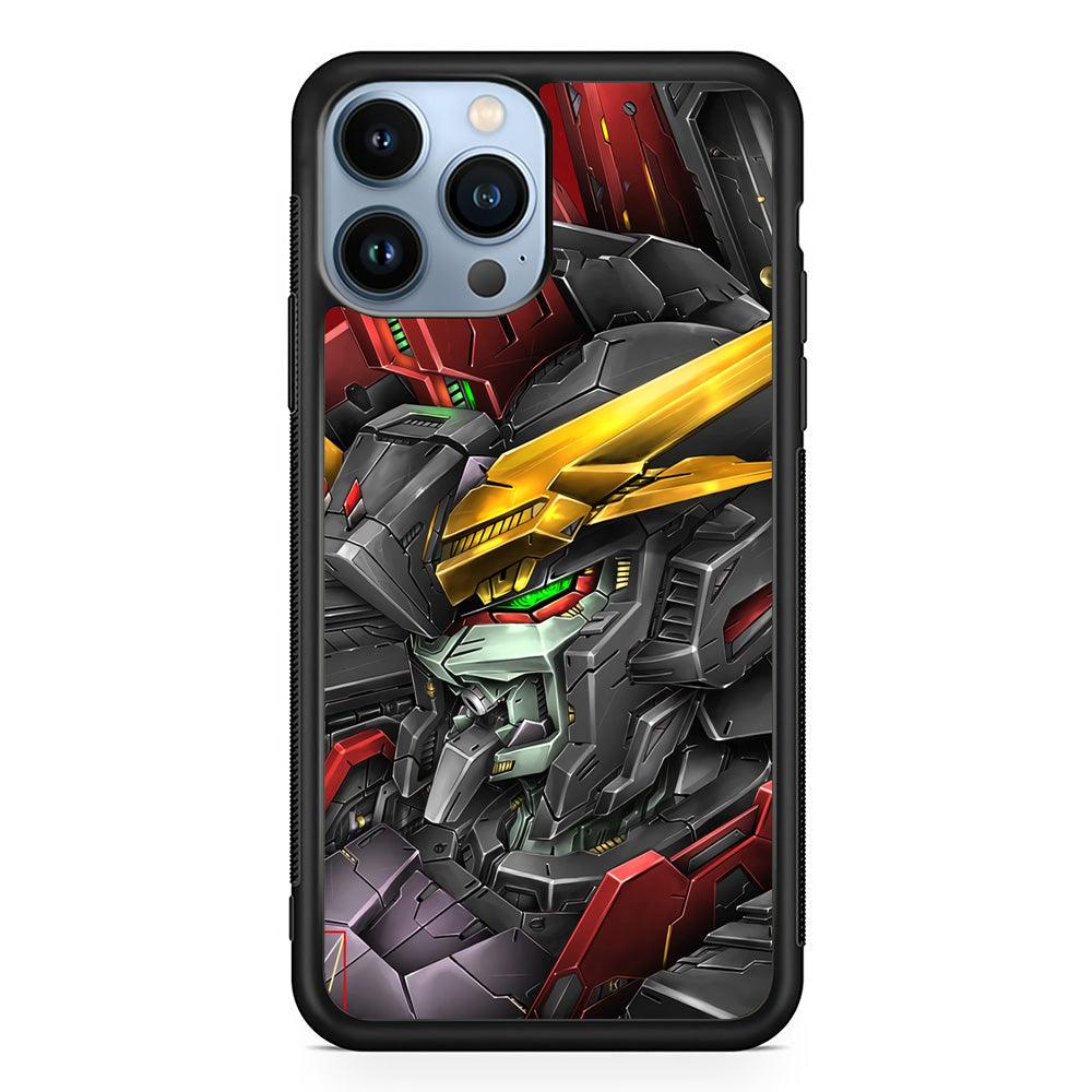 Robot -Transformation of The Machine- iPhone 14 Pro Max Case-Rubber Black (2D Case)-Oxvistore