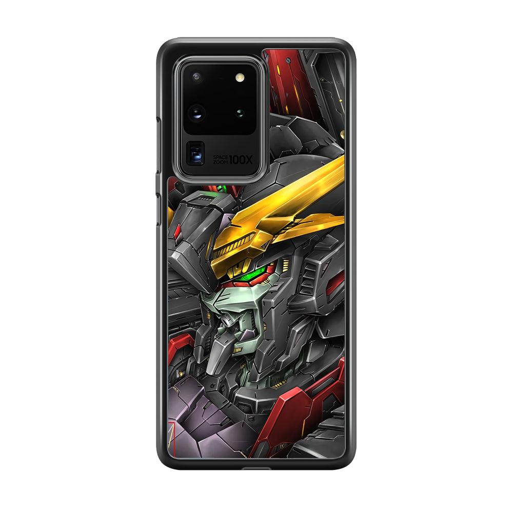 Robot -Transformation of The Machine- Samsung Galaxy S20 Ultra Case-Rubber Black (2D Case)-Oxvistore