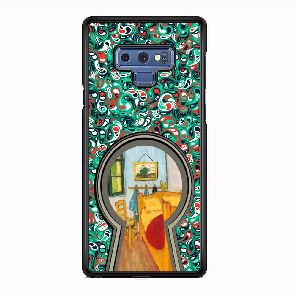 Room Patern Touch Samsung Galaxy Note 9 Case-Rubber Black (2D Case)-Oxvistore