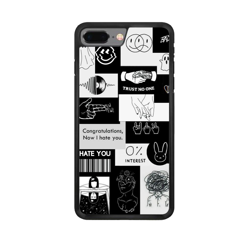 Rules of Friendship iPhone 7 Plus Case-Rubber Black (2D Case)-Oxvistore